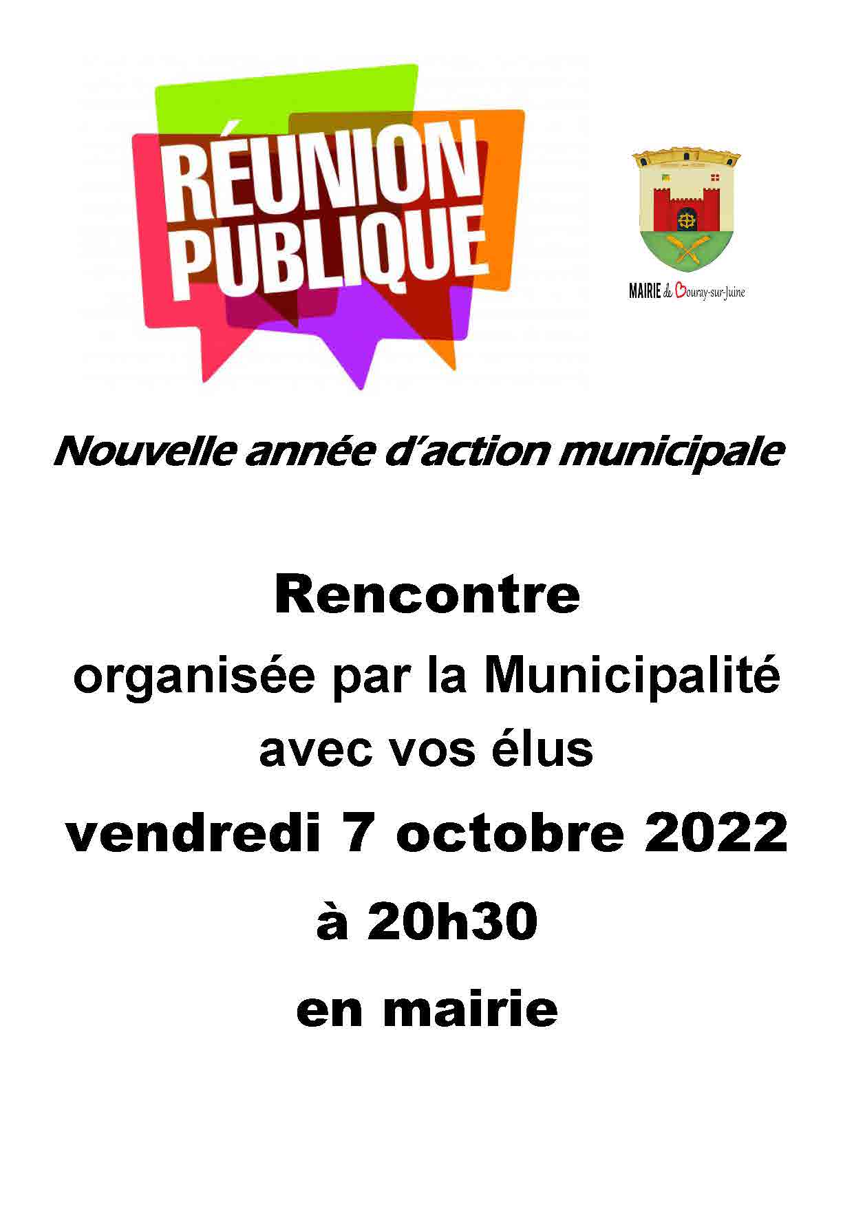 Réunion publique municipalité 2022